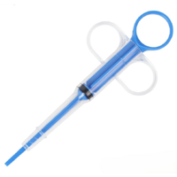 Set na kŕmenie mláďat a aplikátor tabliet 2v1 modrý